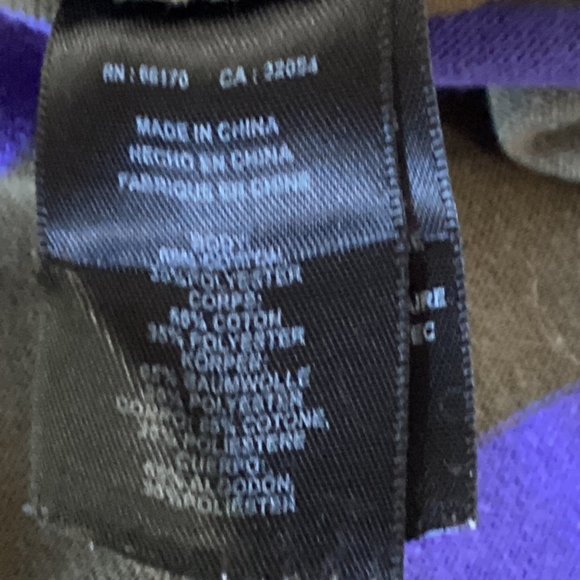 Anthropologie LILI'S CLOSET Stripe Zip Tee Shirt Top Blouse Sz M - Picture 4 of 11